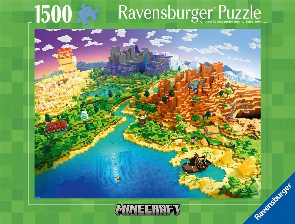 Ravensburger Dėlionė 1500 vnt. - Minecraft