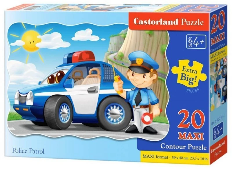Castorland Dėlionė 20 vnt. - Policijos patrulis