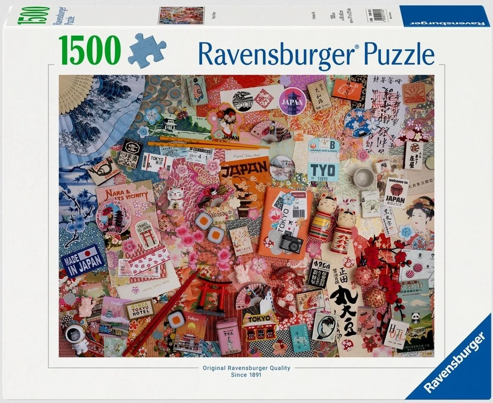 Ravensburger Dėlionė 1500 vnt. - Kelionė į Tokiją