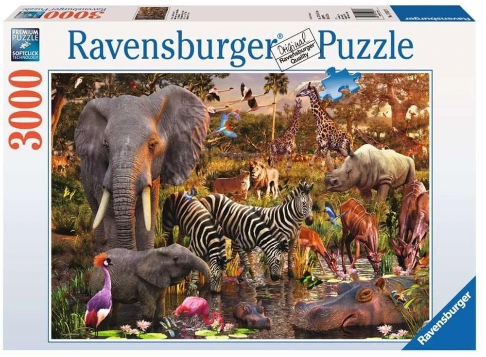 Ravensburger Dėlionė 3000 vnt. - Afrikos gyvūnai