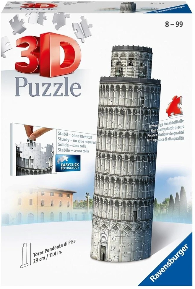 Ravensburger "3D" Dėlionė 216 vnt. - Pizos bokštas