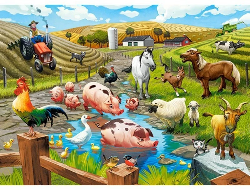 Castorland Dėlionė 70 vnt. - Gyvenimas ūkyje