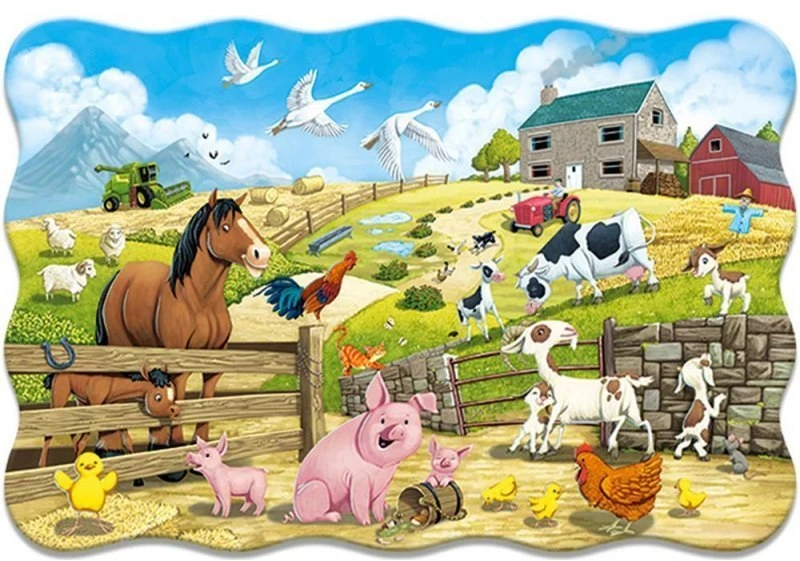 Castorland Dėlionė 20 vnt. - Gyvūnai ūkyje