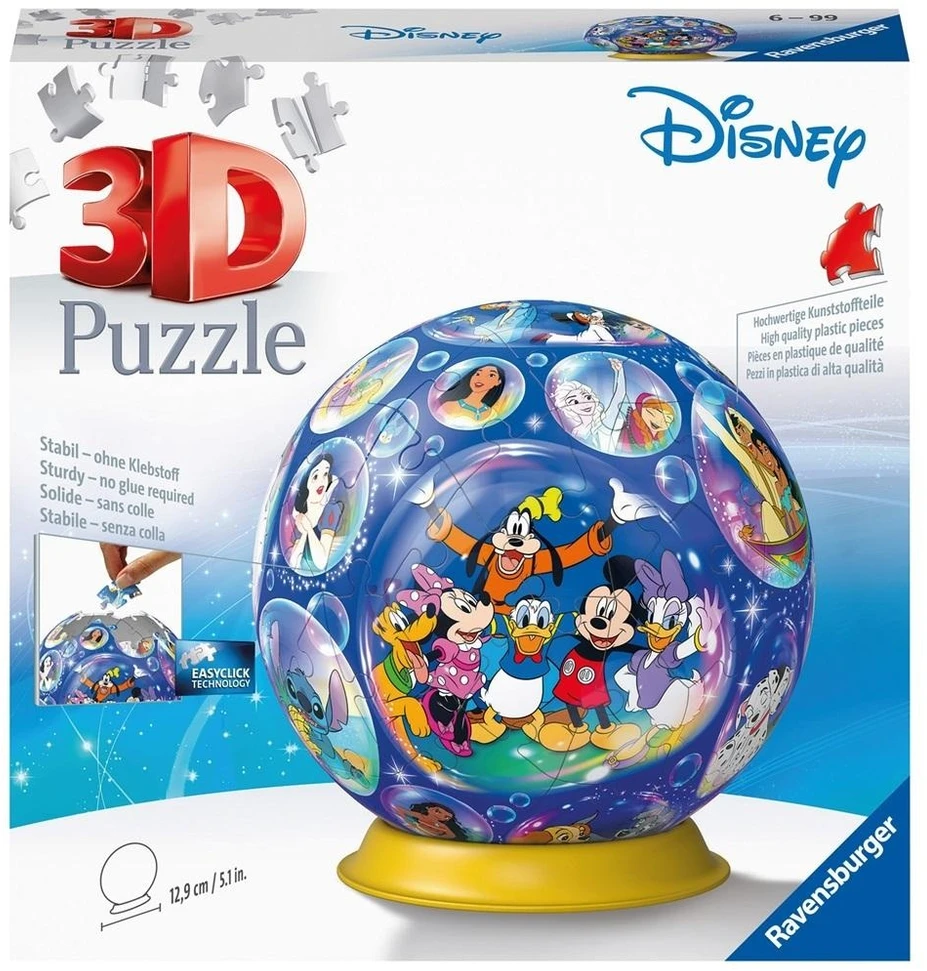 Ravensburger 3D Dėlionė 72 vnt. - Disney kamuolys