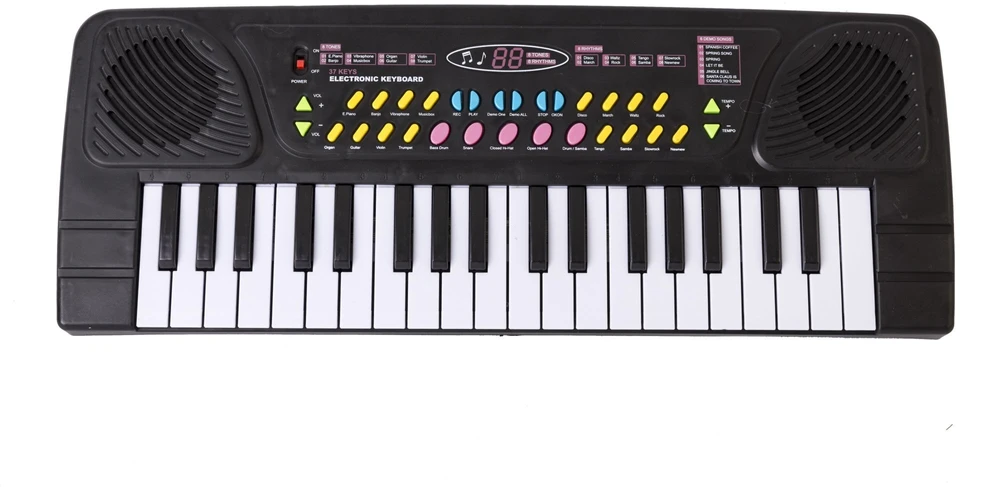 Dideli organa, pianinas, klaviatūra su mikrofonu, 37 klavišai