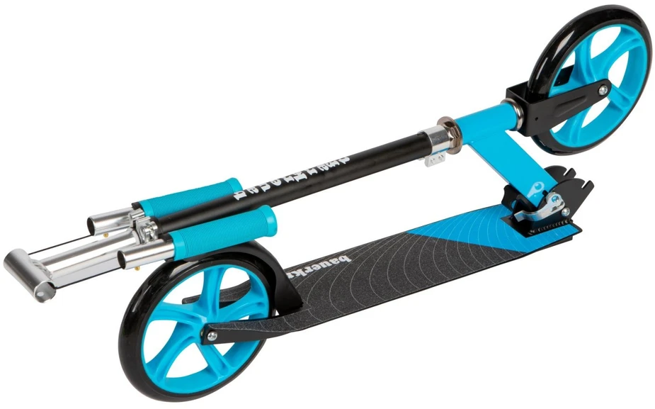 Bauerkraft Miesto paspirtukas vaikams ir paaugliams, sulankstomas, reguliuojamo aukščio 85,5–95,5 cm, ratukai 200 mm