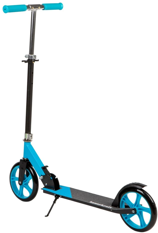 Bauerkraft Miesto paspirtukas vaikams ir paaugliams, sulankstomas, reguliuojamo aukščio 85,5–95,5 cm, ratukai 200 mm
