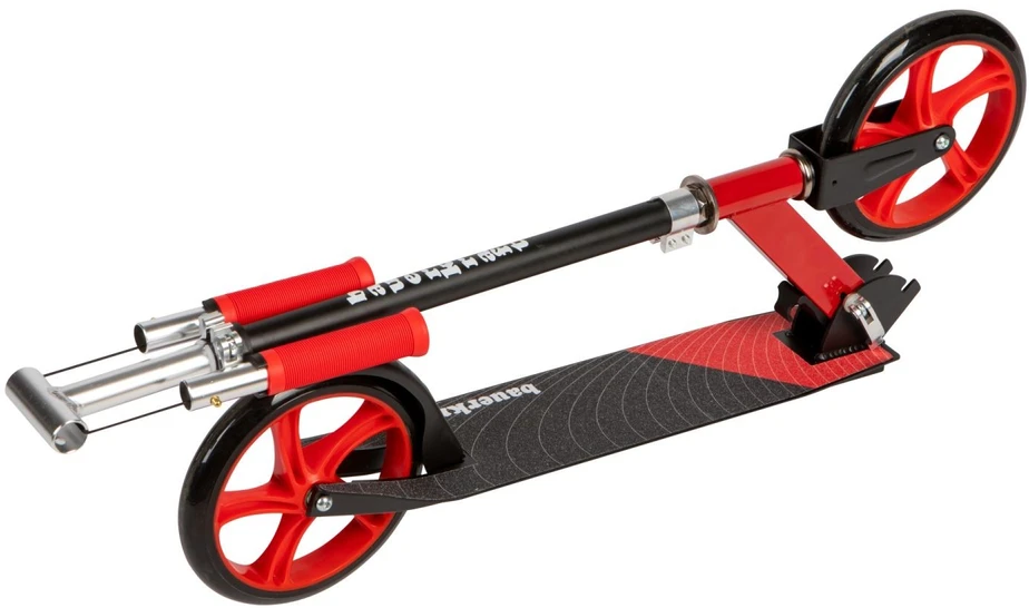 Bauerkraft Miesto paspirtukas vaikams ir paaugliams, sulankstomas, reguliuojamo aukščio 85,5–95,5 cm, ratukai 200 mm