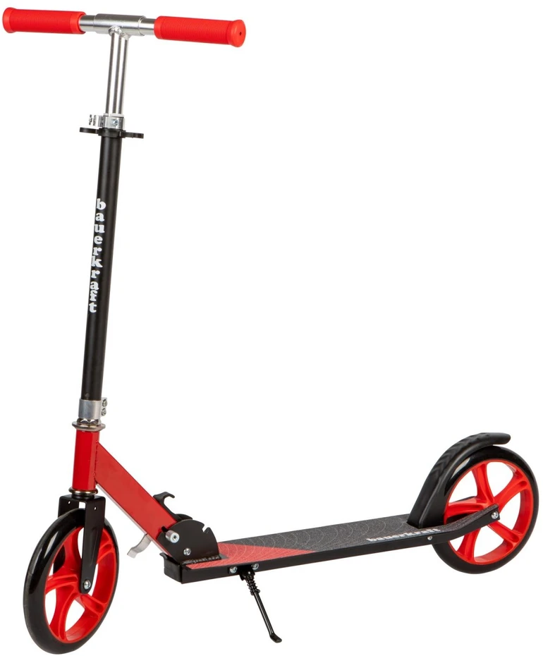 Bauerkraft Miesto paspirtukas vaikams ir paaugliams, sulankstomas, reguliuojamo aukščio 85,5–95,5 cm, ratukai 200 mm