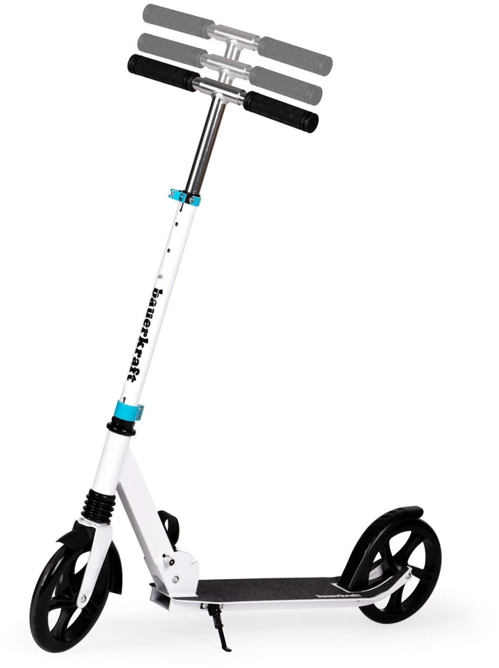 Bauerkraft Miesto paspirtukas vaikams ir paaugliams, sulankstomas, reguliuojamo aukščio 95-105 cm, ratukai 200 mm