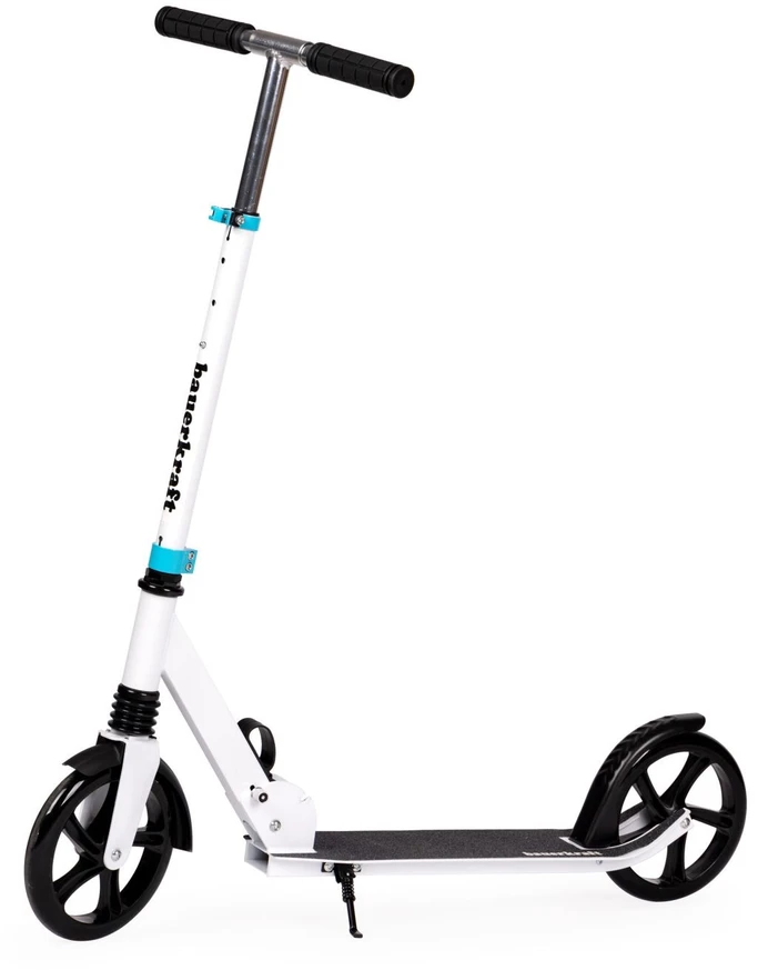 Bauerkraft Miesto paspirtukas vaikams ir paaugliams, sulankstomas, reguliuojamo aukščio 95-105 cm, ratukai 200 mm
