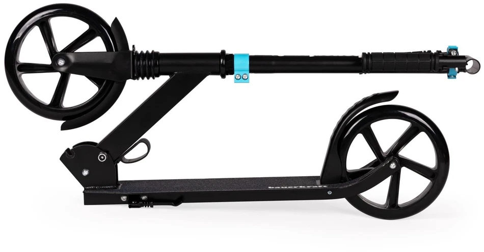 Bauerkraft Miesto paspirtukas vaikams ir paaugliams, sulankstomas, reguliuojamo aukščio 95-105 cm, ratukai 200 mm
