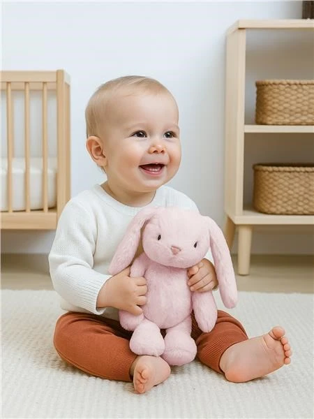 Dovanų rinkinys Baby Mix – pliušinis zuikutis ir vonios rankšluostis