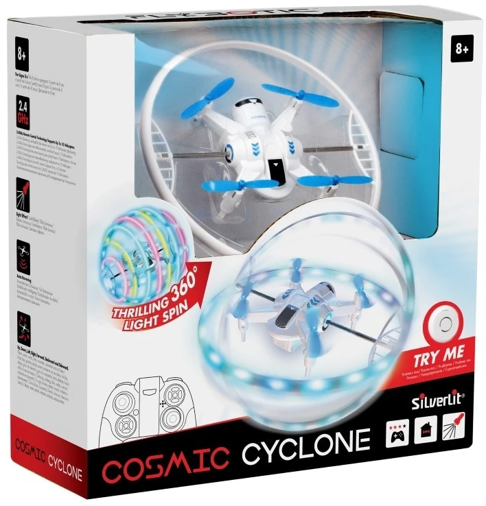 Dumel FLYBOTIC Radijo bangomis valdomas dronas „Cosmic Cyclone“