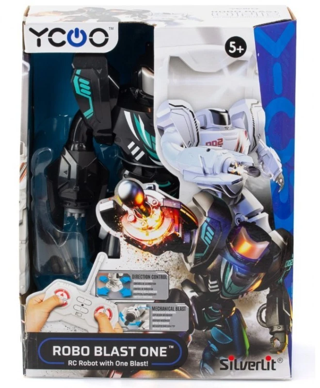 Dumel Robotas Robo Blast One juodas su šaudymo funkcija