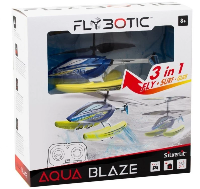 Radijo bangomis valdomas sraigtasparnis „Aqua Blaze“  FLYBOTIC, 22 cm