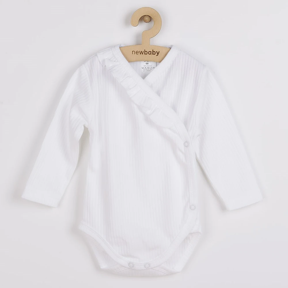 Dviejų dalių kūdikių rinkinys New Baby Stripes, baltas, dydis 80 (9-12 mėn.)
