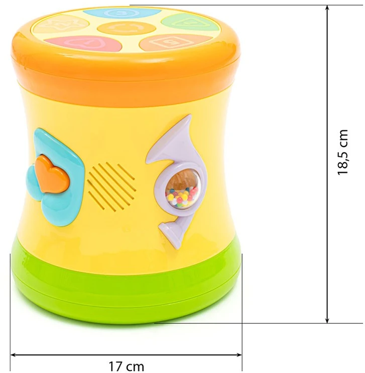Dėlionė Dvipusis Dynamic Drum Baby Mix geltonas būgnelis