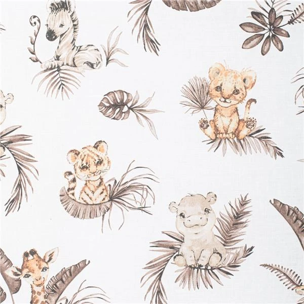 Dvipusis kūdikių vystyklas New Baby Safari 80x80 cm