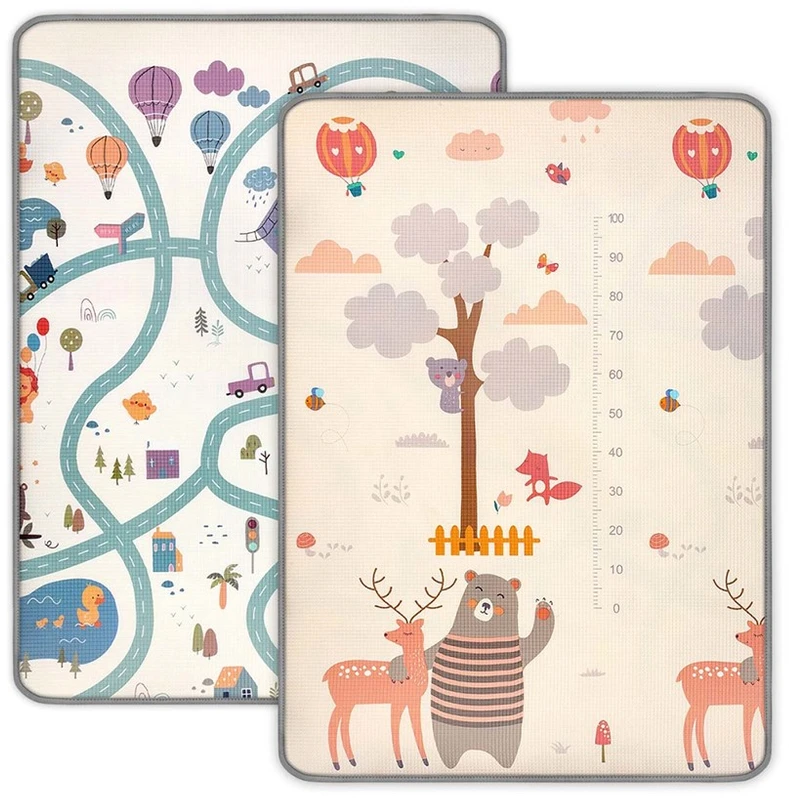 Dvipusis putų kilimėlis Milly Mally Kinder Animals 178x120 cm