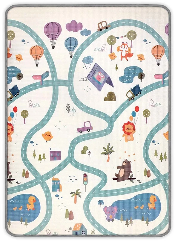 Dvipusis putų kilimėlis Milly Mally Kinder Animals 178x120 cm