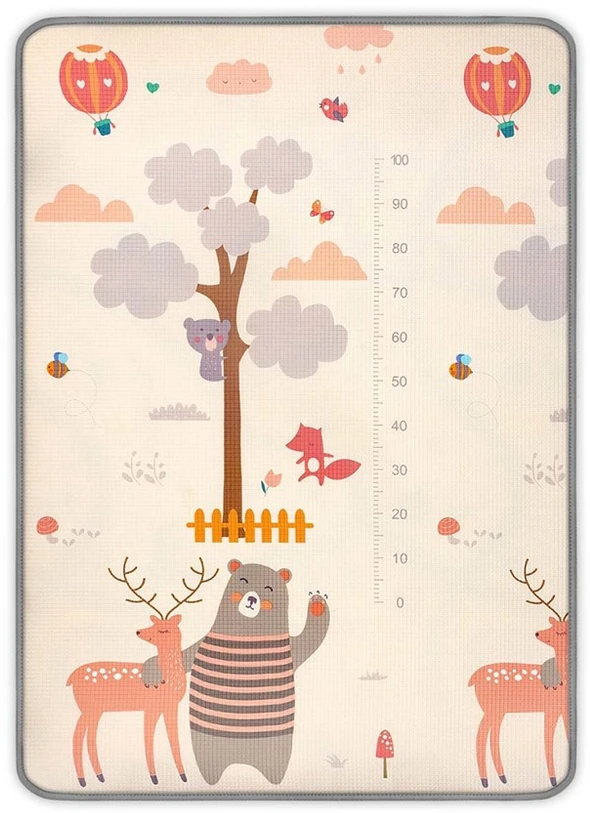 Dvipusis putų kilimėlis Milly Mally Kinder Animals 178x120 cm