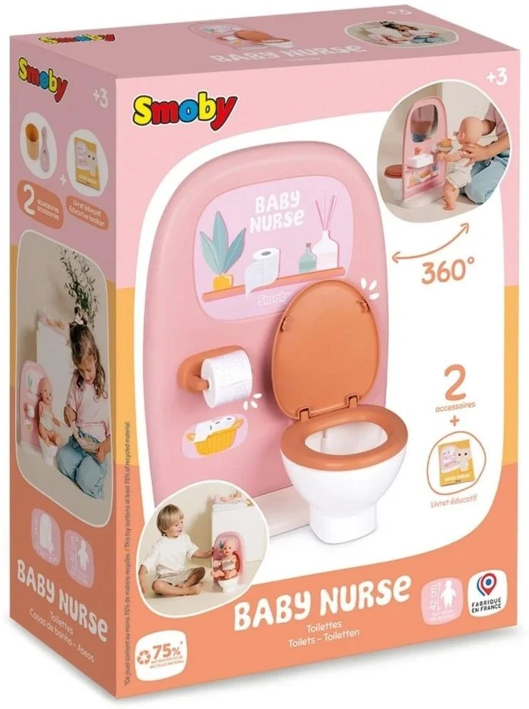 Tualetas lėlėms Smoby Baby Nurse iki 42 cm