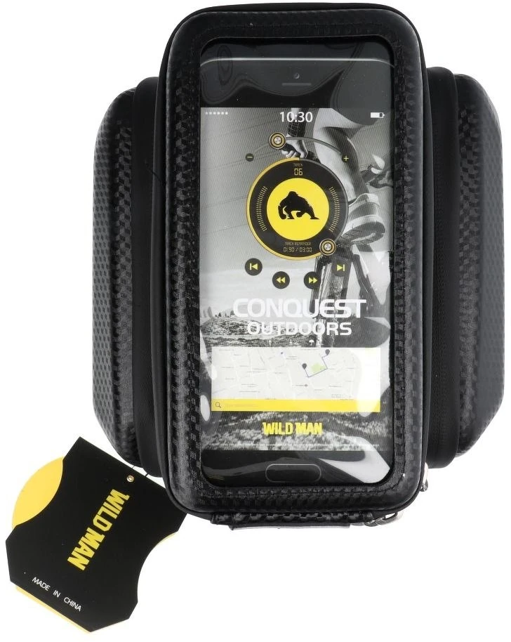 Forever Universalus telefono laikiklis WILDMAN E6S 1,2L 4"- 7" dviračiui su užtrauktuku juodas