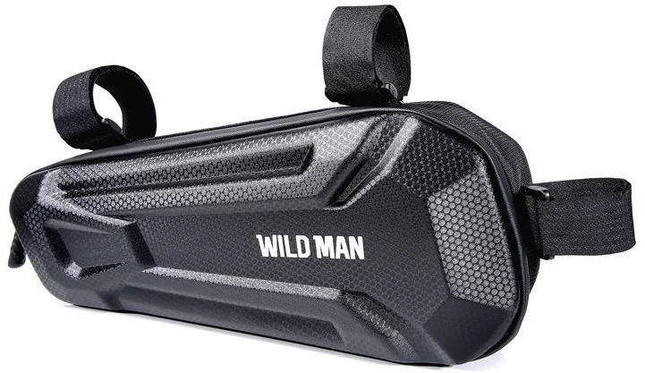 WILDMAN kelioninis krepšys po dviračio rėmu su užtrauktuku 1,8L XT9 juodas
