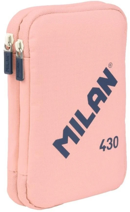 Dvivietis raudonas penalas su priedais Milan 430