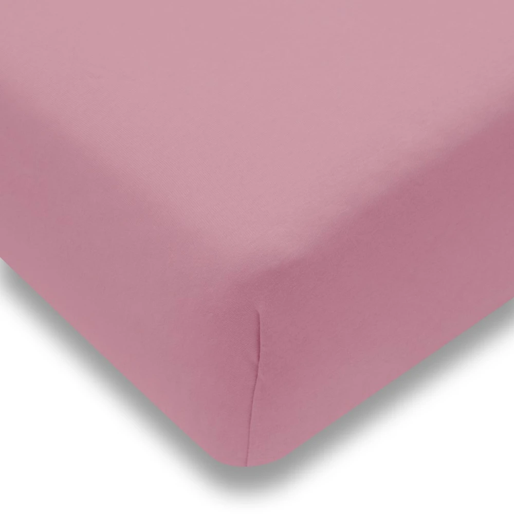 Džersio paklodė lovytei New Baby 120x60 rožinė