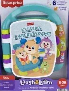 Edukacinė knygelė su eilėraščiais Fisher-Price turkio spalvos