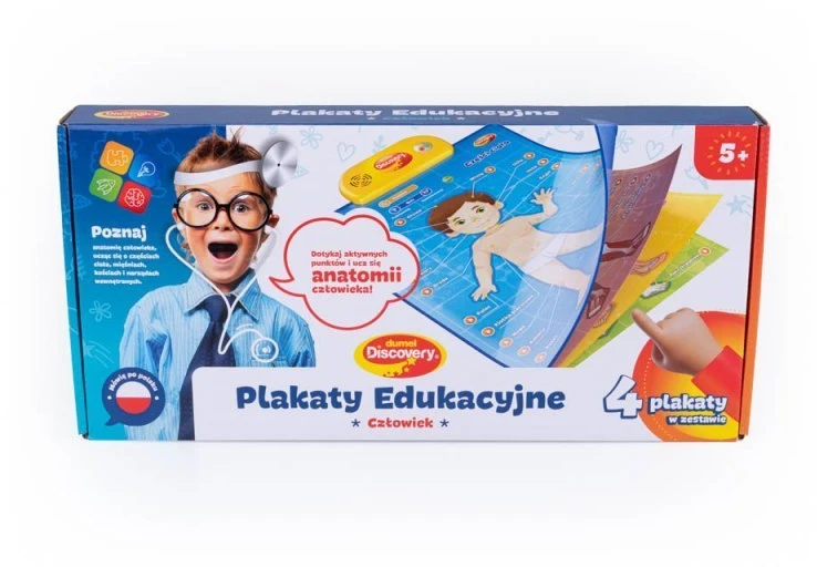 Plakatas Edukaciniai žmogaus anatomijos plakatai Dumel 4 vnt