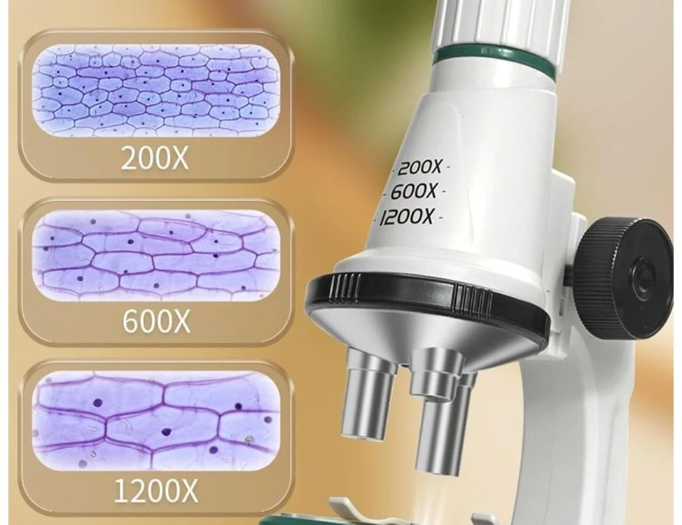 Edukacinis 3in1 mikroskopas didinimu iki 1200x