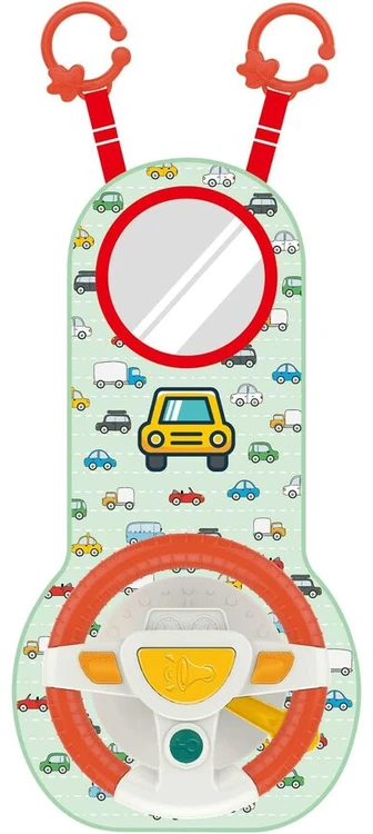 Edukacinis automobilio vairas su interaktyviu kilimėliu vaikams