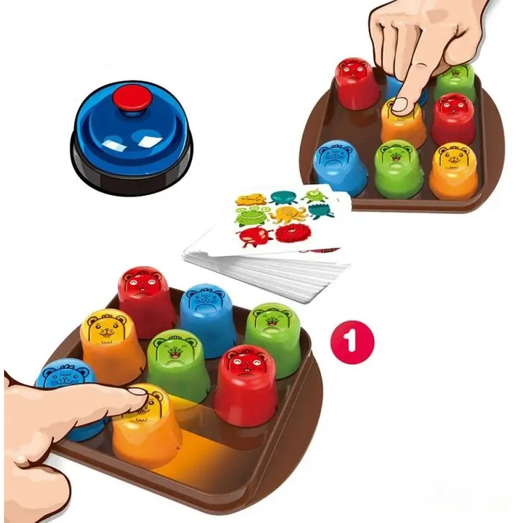 Edukacinis loginis žaidimas MOLE MAZE 2in1 su kortelėmis ir kryžiuku