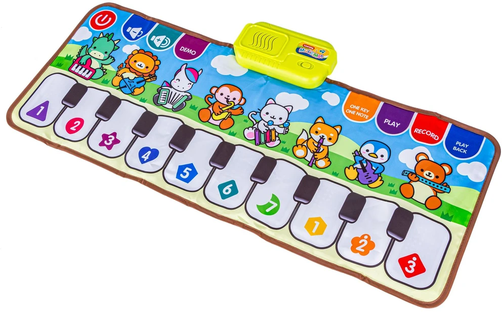 Edukacinis muzikinis kilimėlis vaikams pianinas 80x30 cm