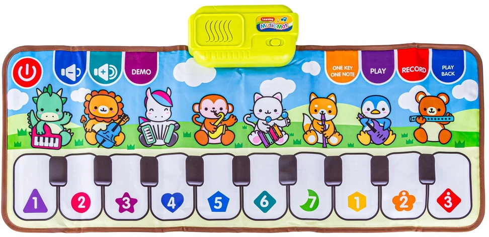 Edukacinis muzikinis kilimėlis vaikams pianinas 80x30 cm