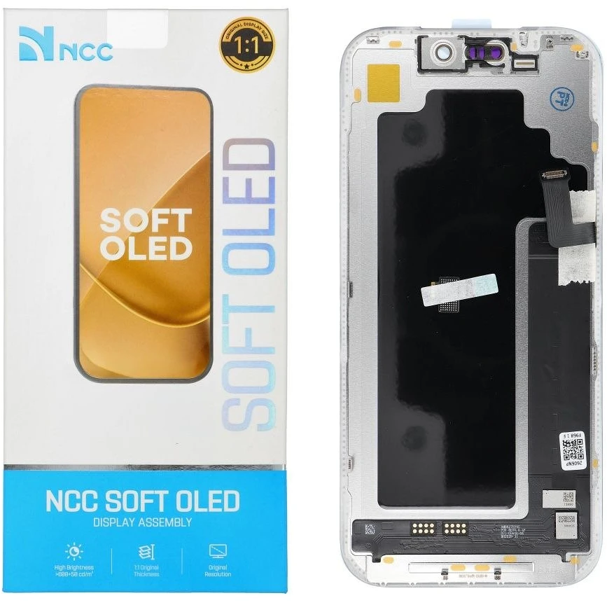 NCC LCD ekranas, skirtas IPHONE 17 PRO 120Hz Soft Oled (palaiko IC transplantaciją)