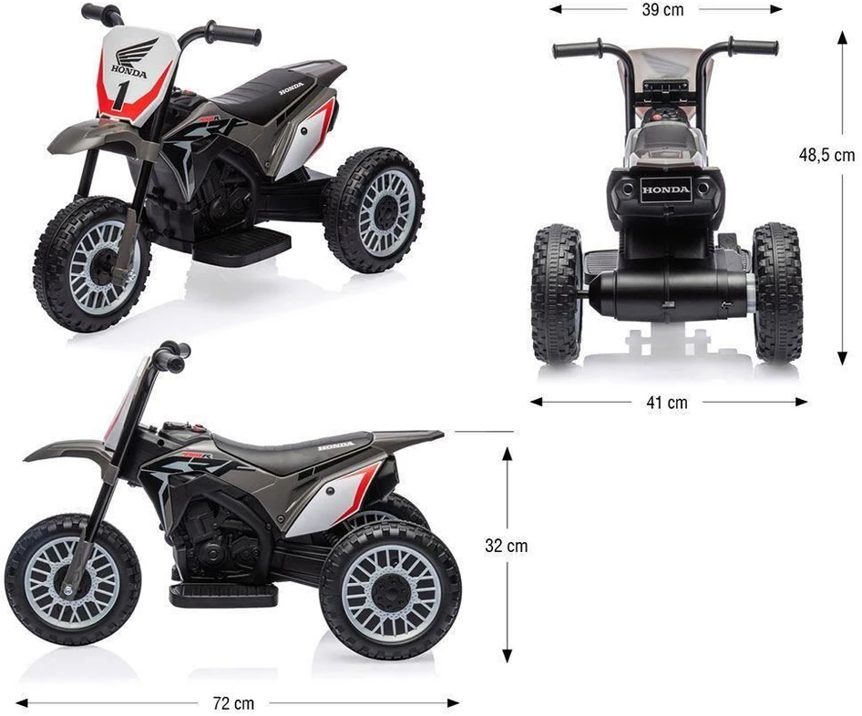 Elektrinė motociklas Baby Mix Honda CRF 450R žalia