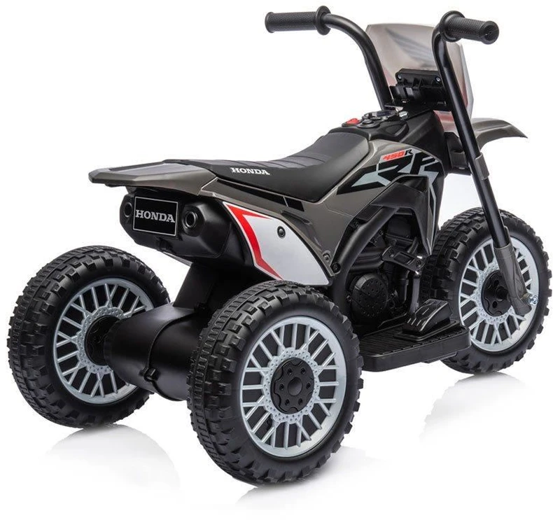 Elektrinis motociklas Baby Mix Honda CRF 450R pilkos spalvos