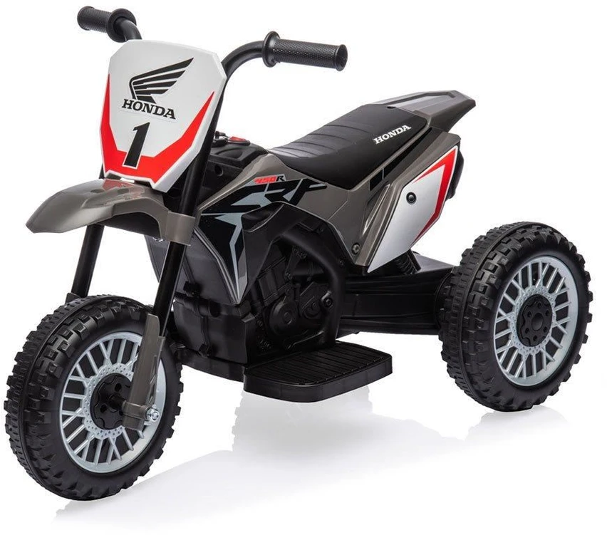 Elektrinis motociklas Baby Mix Honda CRF 450R pilkos spalvos