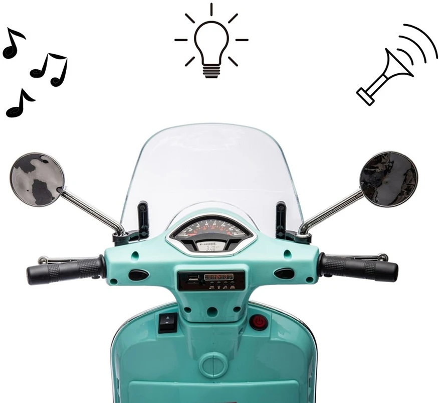 Milly Mally Elektrinis motoroleris Vespa GTS Super, Mint