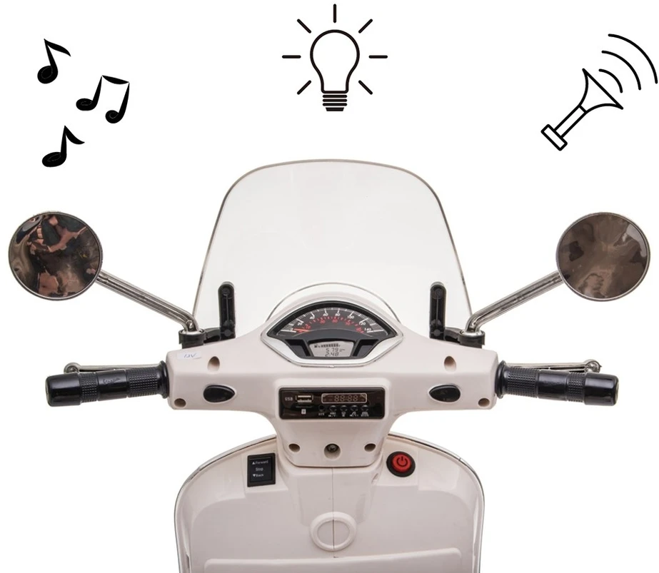 Elektrinis paspirtukas Milly Mally Vespa GTS Super Baltas