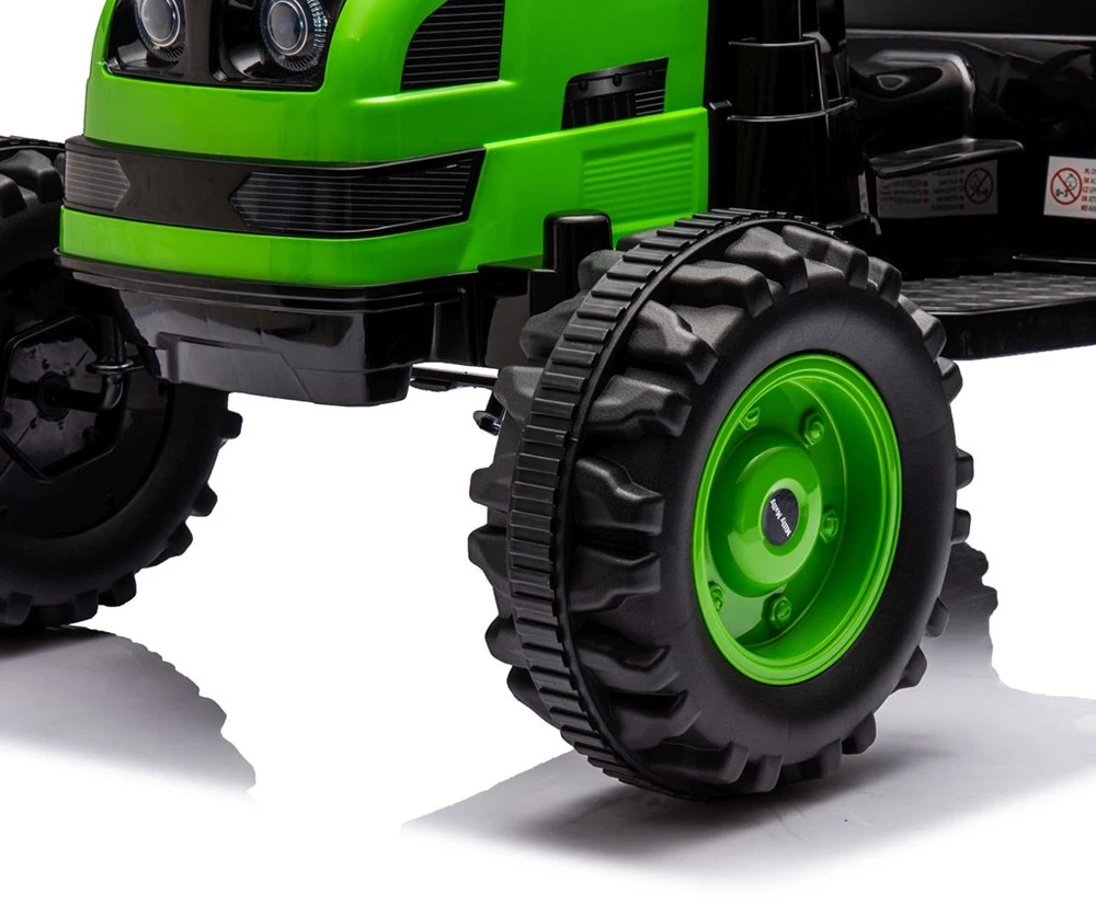 Elektrinis traktorius su priekaba Milly Mally Farmer žalias