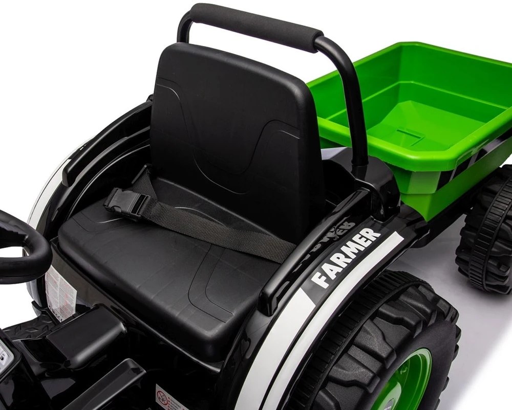 Elektrinis traktorius su priekaba Milly Mally Farmer žalias