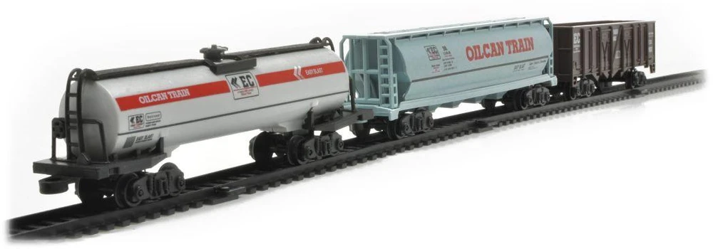 Elektrinis traukinio rinkinys Rail King su garvežiu ir 3 vagonais