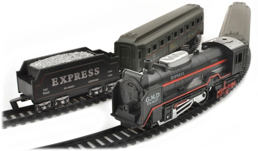 Elektrinis traukinio rinkinys su garvežiu ir vagonais