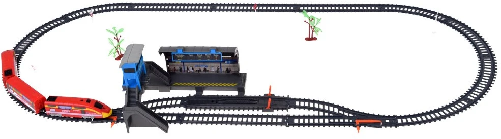 Jokomisiada Electric Train Set Station Platform Tracks Switches Light RC0782