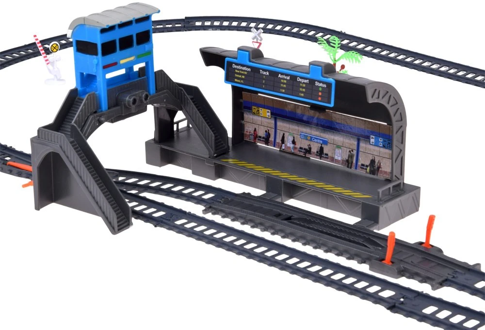 Jokomisiada Electric Train Set Station Platform Tracks Switches Light RC0782